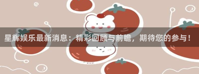 恒盛娱乐登录界面入口：星辉娱乐最新消息：精彩回顾与前瞻，期待您的参与！