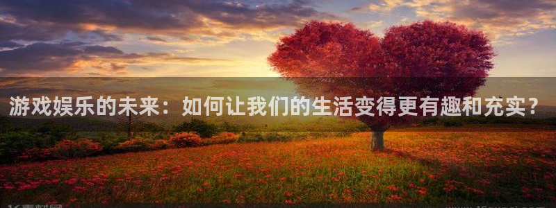 恒盛娱乐注册网站链接：游戏娱乐的未来：如何让我们的生活变得更有趣和充实？